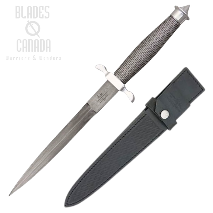 United Gil Hibben Silver Shadow Fixed Blade Knife, Damascus, GH441D